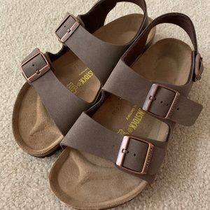 Birkenstock sandals with ankle strap